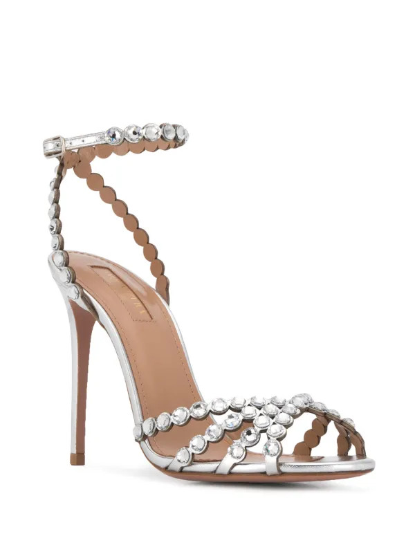Tequila 105mm crystal embellished sandals | Farfetch Global