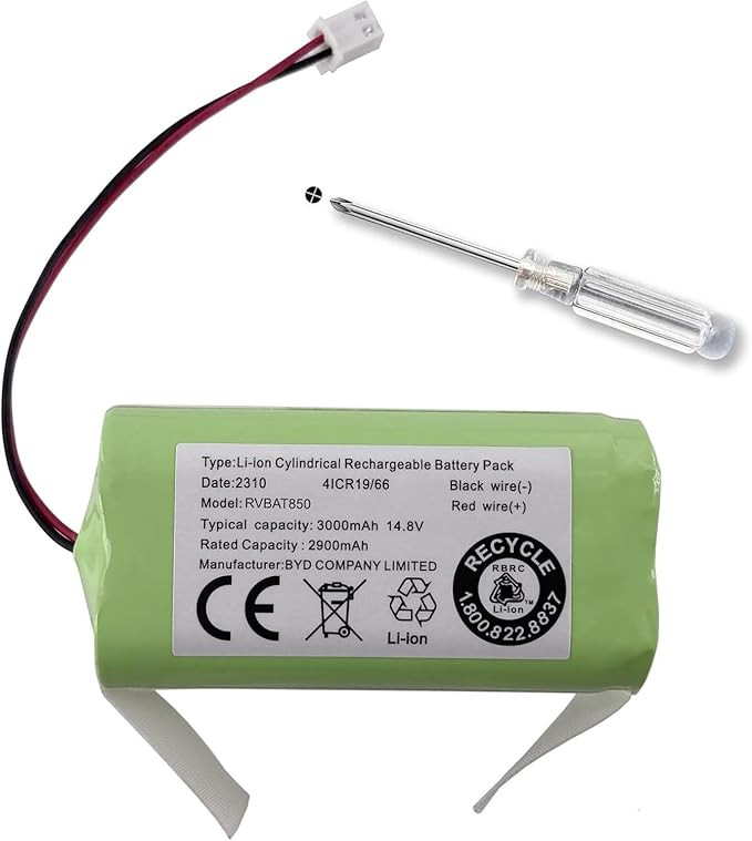 3000mAh Battery RVBAT850 for Shark Ion Robot Vacuum RV850 RV1001 RV1001AE RV1000S RV1100 UR1005AE... | Amazon (US)