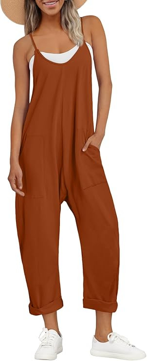 AUTOMET Jumpsuits for Women Casual Summer Outfits Rompers Comfy Beach Vacation Trendy Overalls Ju... | Amazon (US)