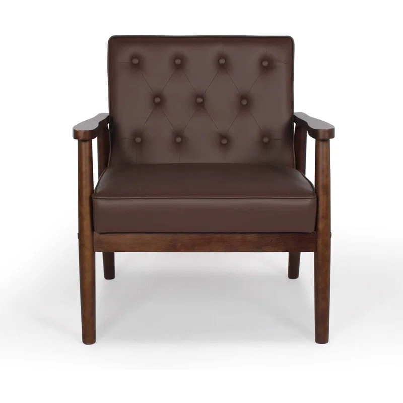 Jillann Vegan Leather Armchair | Wayfair North America