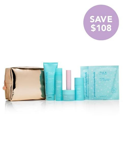 glow all out 8 piece kit | TULA Skincare