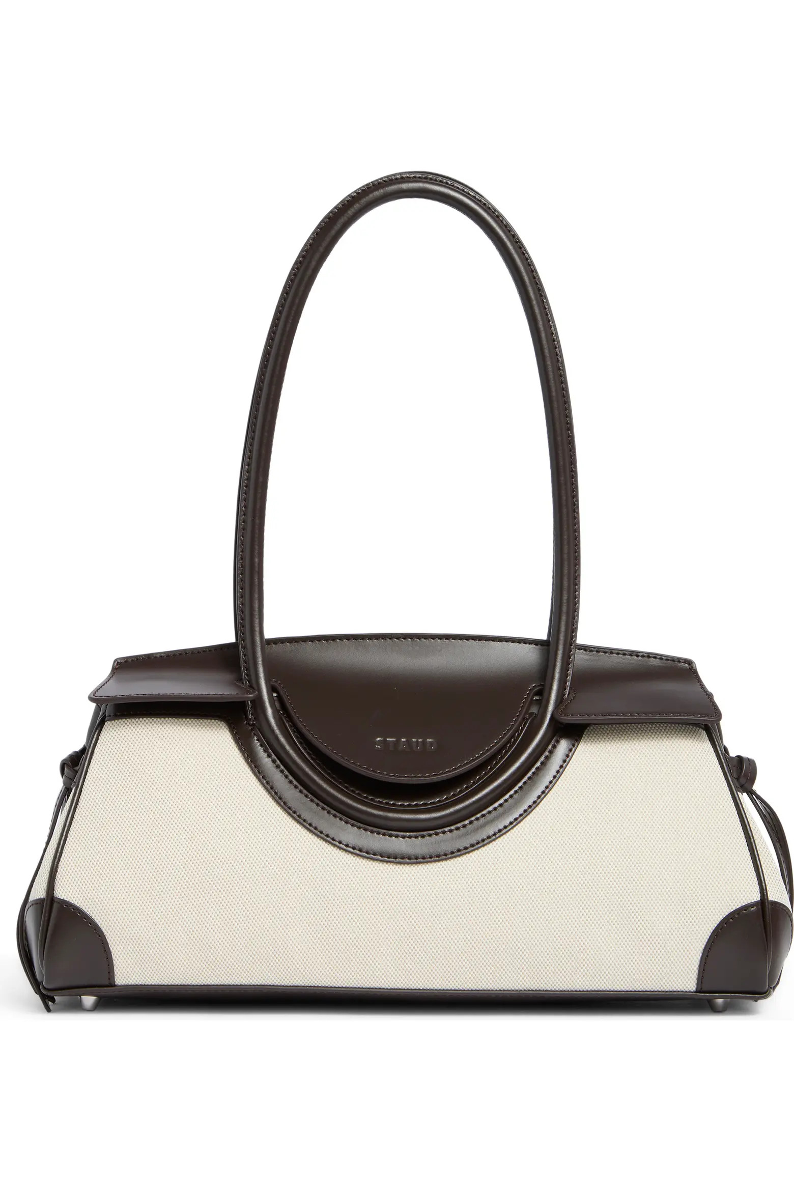 STAUD Maude Canvas & Leather Shoulder Bag (Women) | Nordstrom | Nordstrom