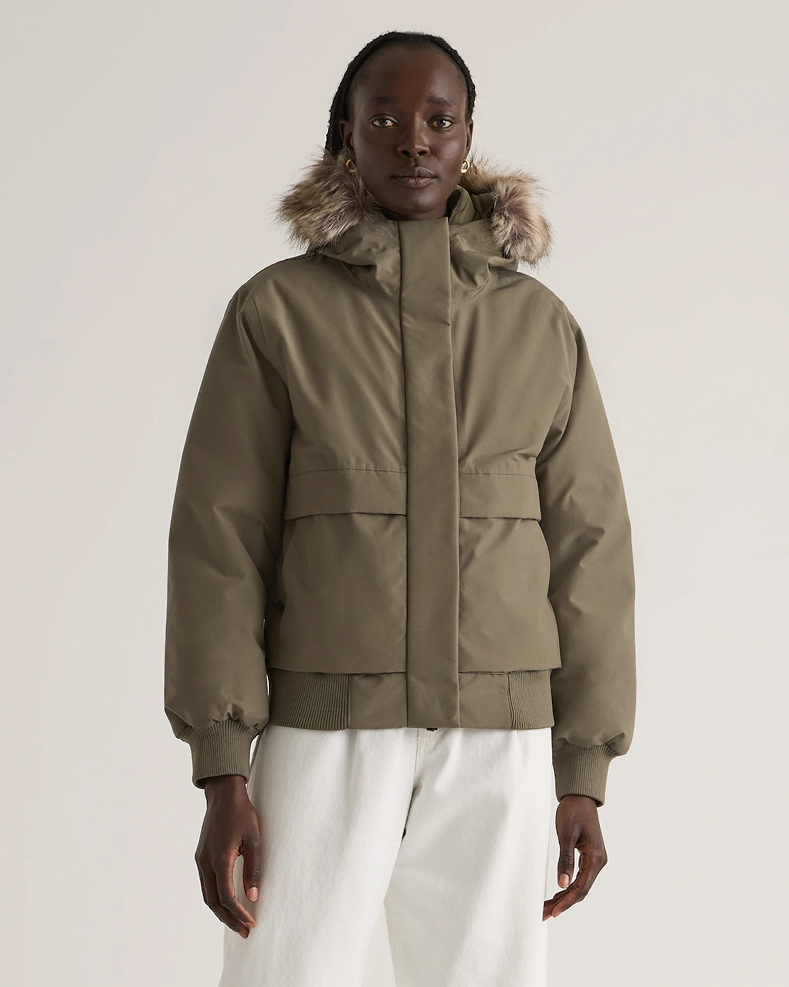 Responsible Down Hooded Short Parka | Quince