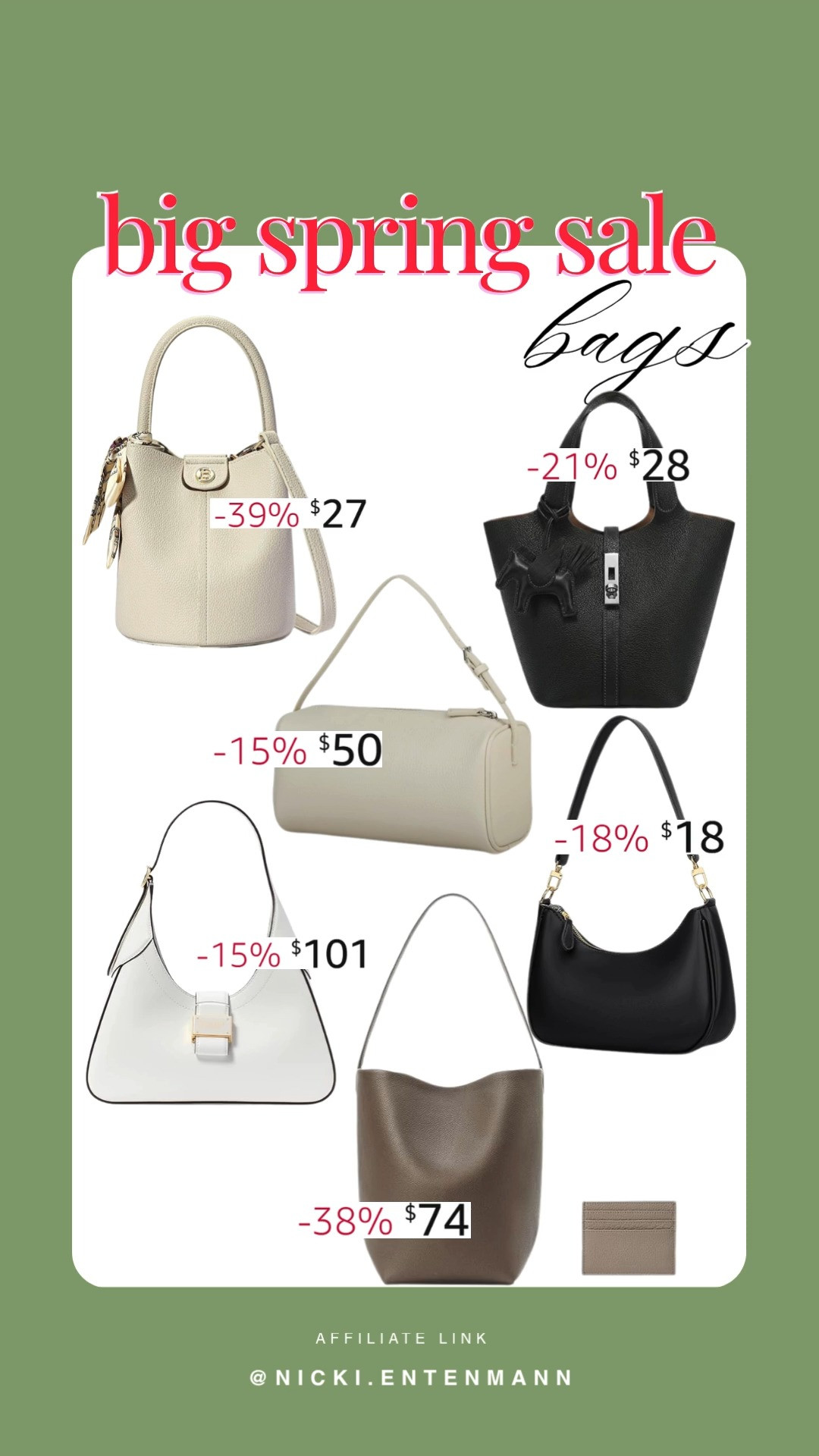 Spring into style with these chic bags! From everyday totes to elegant crossbody bags, find your perfect match on sale. 
#SpringSale #ChicBags #AmazonFinds #StyleEssentials 

 #LTKSaleAlert #LTKBeauty #LTKTravel