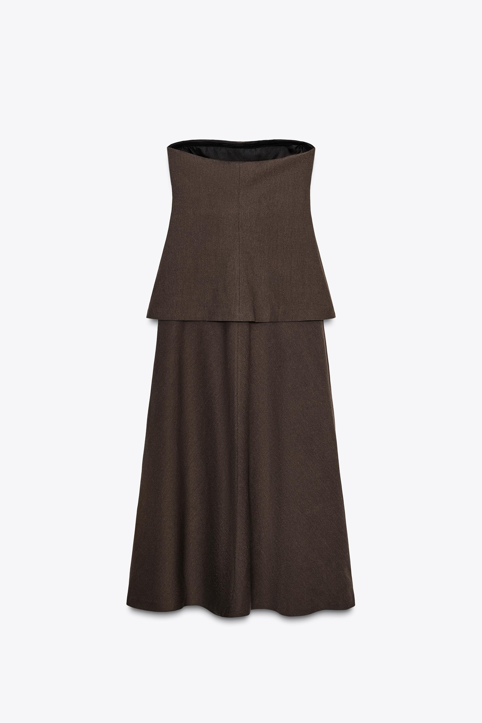 ZW COLLECTION – trägerloses Kleid | Zara DE