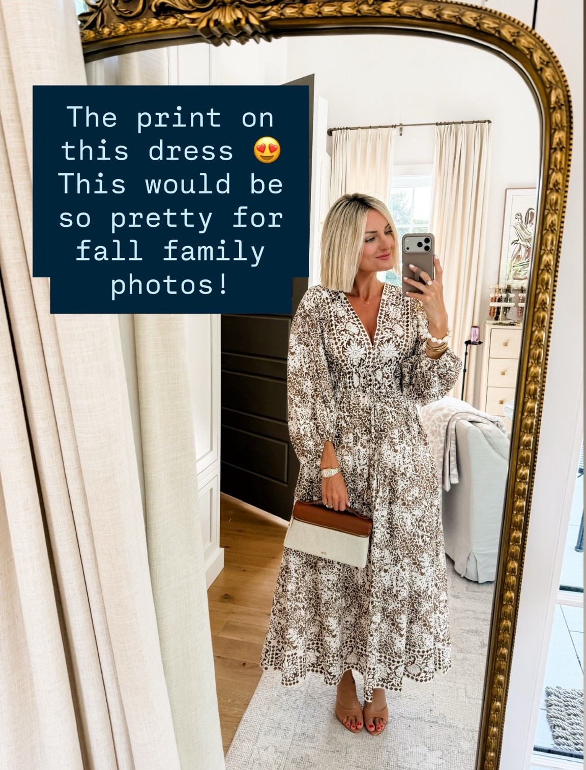 How beautiful is this Tuckernuck maxi dress. The colors and pattern are so pretty for fall! Wearing size XS. Part of the Friends & Family sale with code FAMILY! 

Loverly Grey, Tuckernuck, sale alert, fall family photos