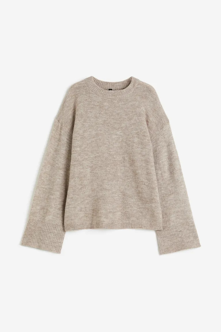 Jumper - Light beige marl - Ladies | H&M GB | H&M (UK, MY, IN, SG, PH, TW, HK)