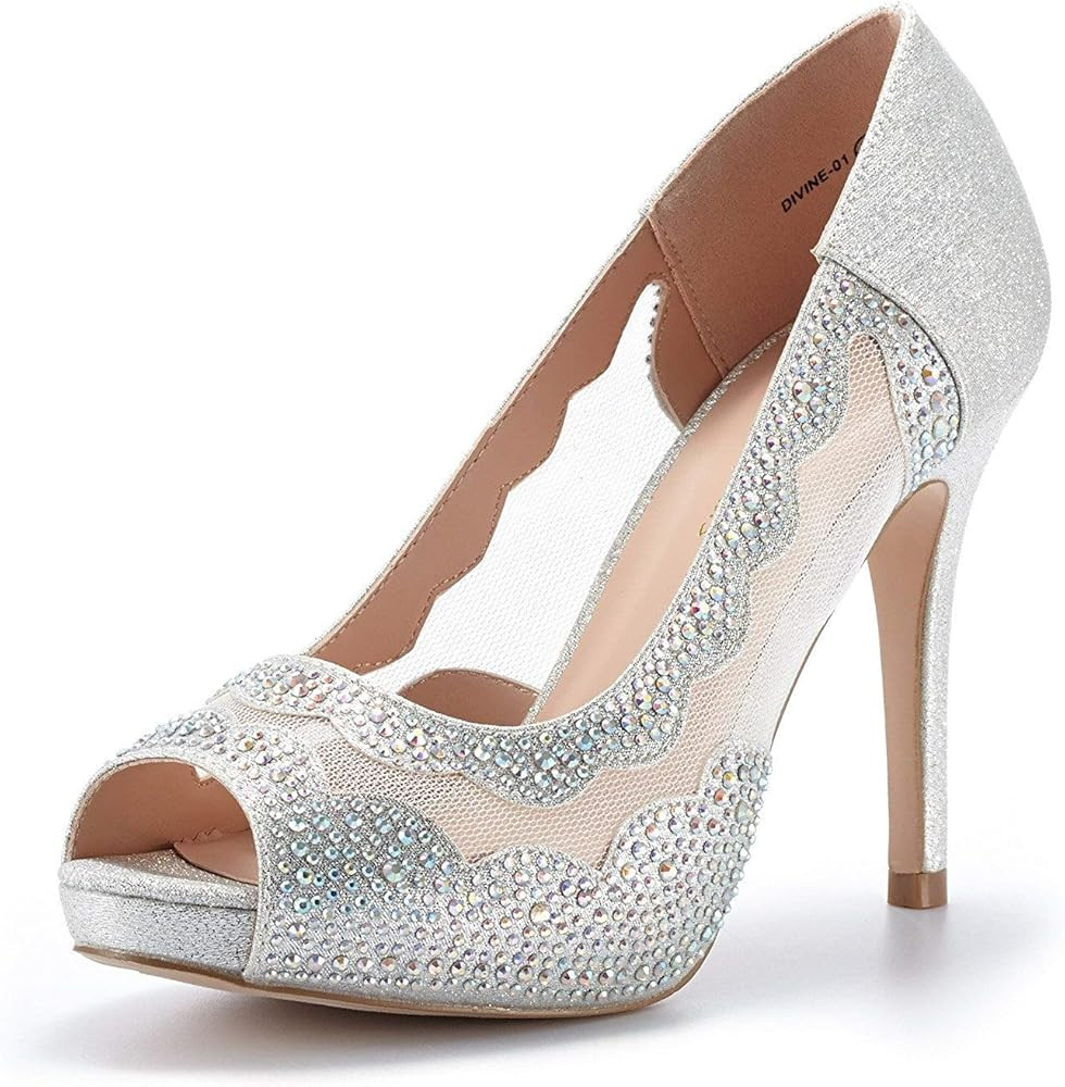 DREAM PAIRS Women's Divine-01 High Heels Dress Pump Shoes | Amazon (US)