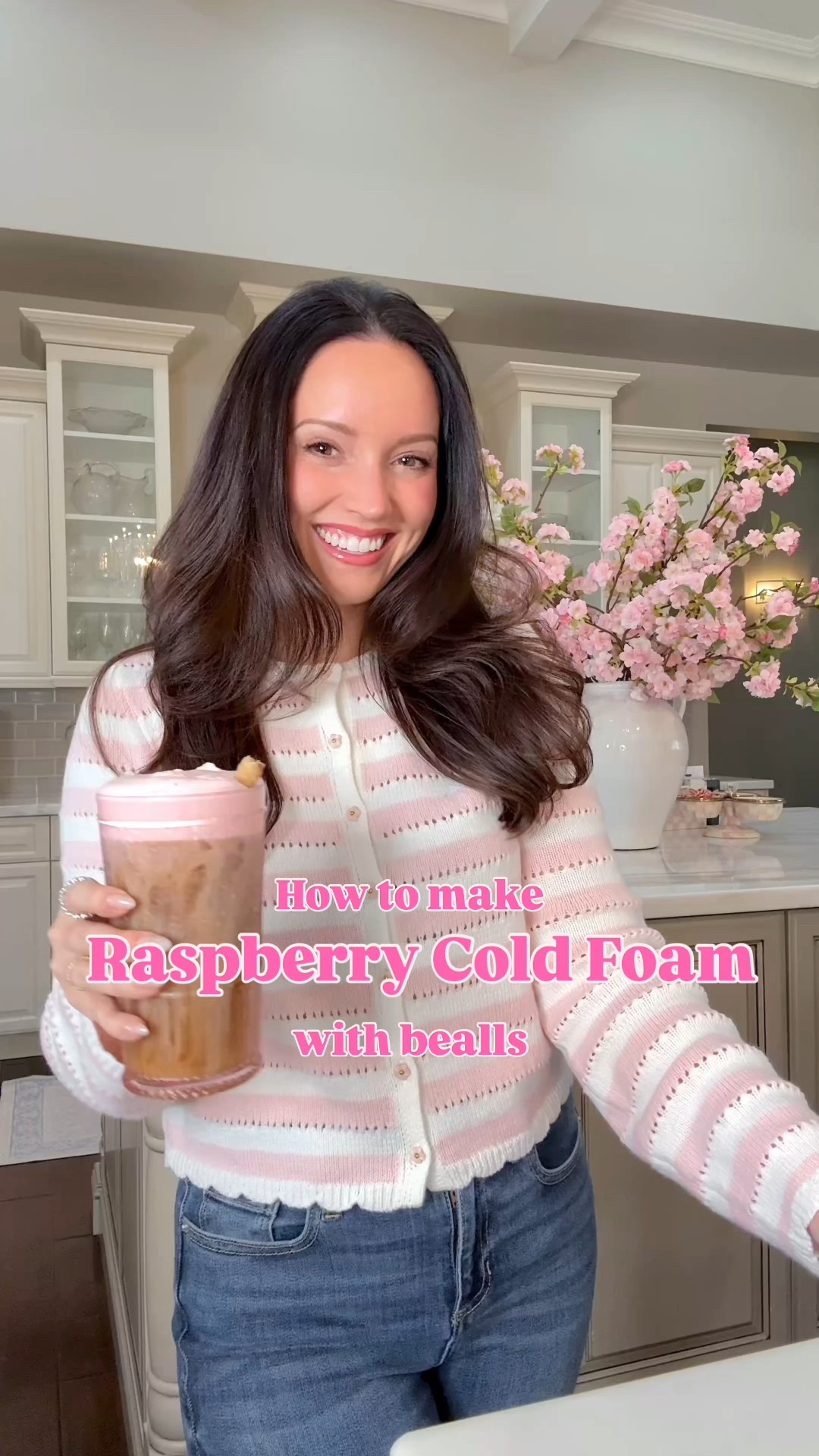 This pink raspberry cold foam is the prettiest way to romanticize your morning coffee. See full recipe below! Found all the syrups, cups, napkins, frother, and my sweater at @beallsstores #beallspartner #ad

Raspberry Cold Foam Recipe:

• 2 TBSP heavy cream
• 1 TBSP milk
• 1 TBSP raspberry syrup

Optional: add 1 TBSP white chocolate syrup to your coffee for extra sweetness!

Head to the link in my bio to find your nearest @beallsstores and start shopping! #raspberrycoldfoam #valentinesrecipes #coffeerecipes 

#LTKmorningroutine #LTKfoodie #LTKHome