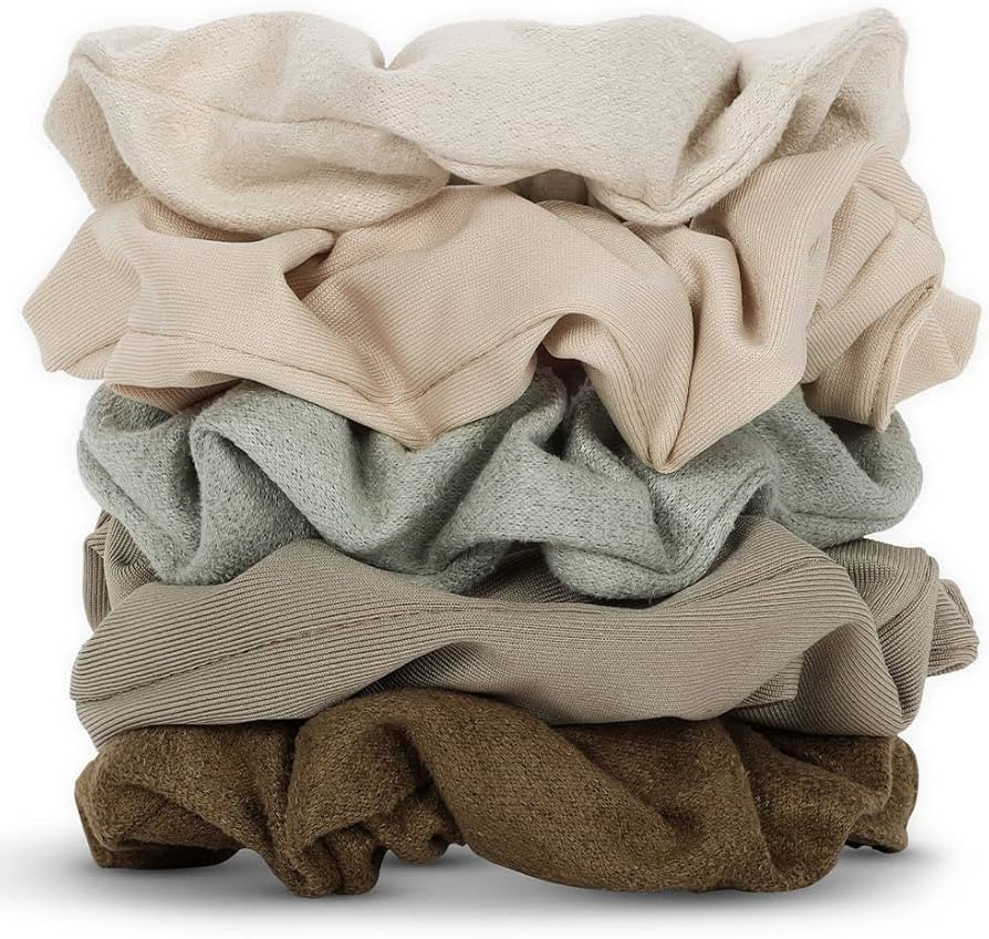 Kitsch Scrunchies for Women's Hair - Assorted Hair Scrunchies | Large Hair Ties for Women | Hair ... | Amazon (US)