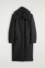 SHEARLING-COLLAR WOOL LONG COAT | H&M (UK, MY, IN, SG, PH, TW, HK)