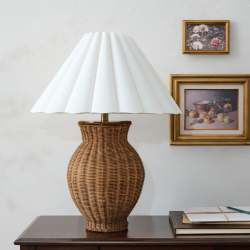 Cassie Rattan Table Lamp | Magnolia