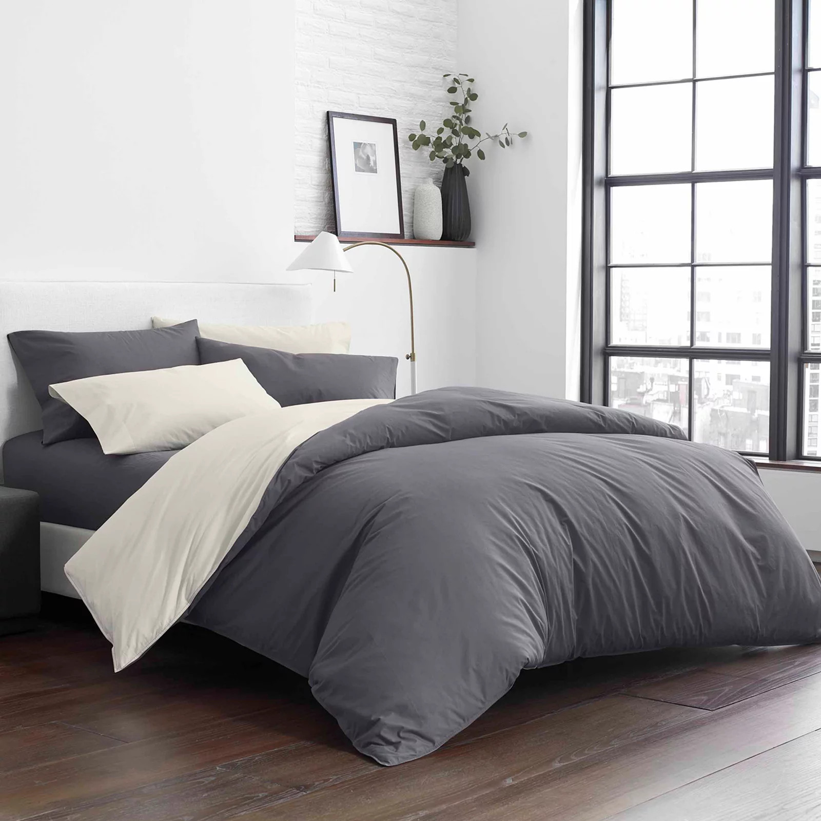 City Scene Domain Grey Duvet Cover Bonus Set, Twin | Kohl's