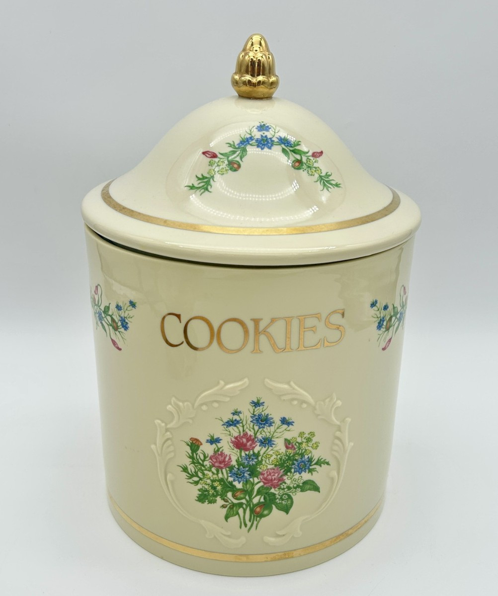 Vintage Lenox Spice Garden Cookie Jar Canister Fine Porcelain Air Tight Lid 1994 | eBay | eBay US