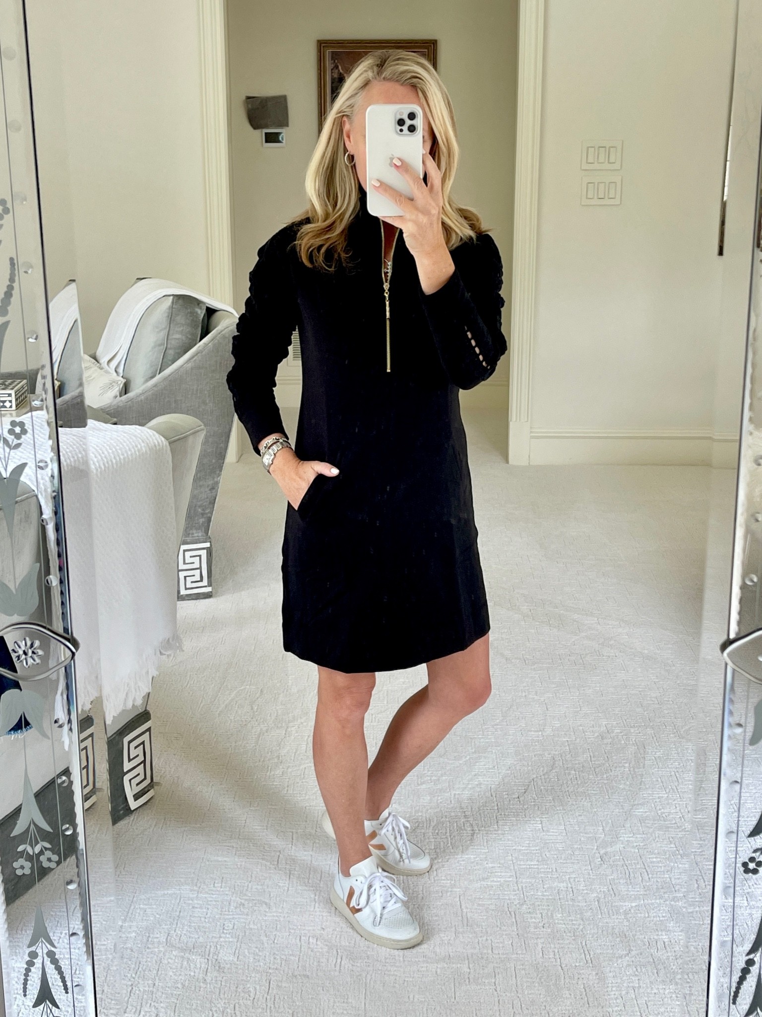 Skipper Solid Popover Dress curated on LTK