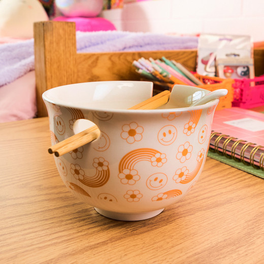 noodle bowl with chopsticks & spoon | Five Below