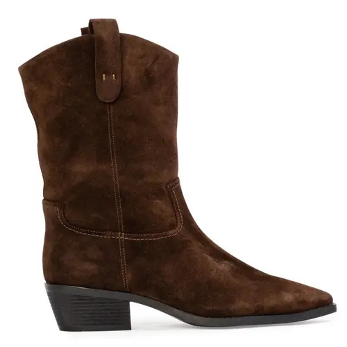 BLACK SUEDE STUDIO Casey 55 Suede Boot in Dark Brown Suede at Nordstrom, Size 35 | Nordstrom