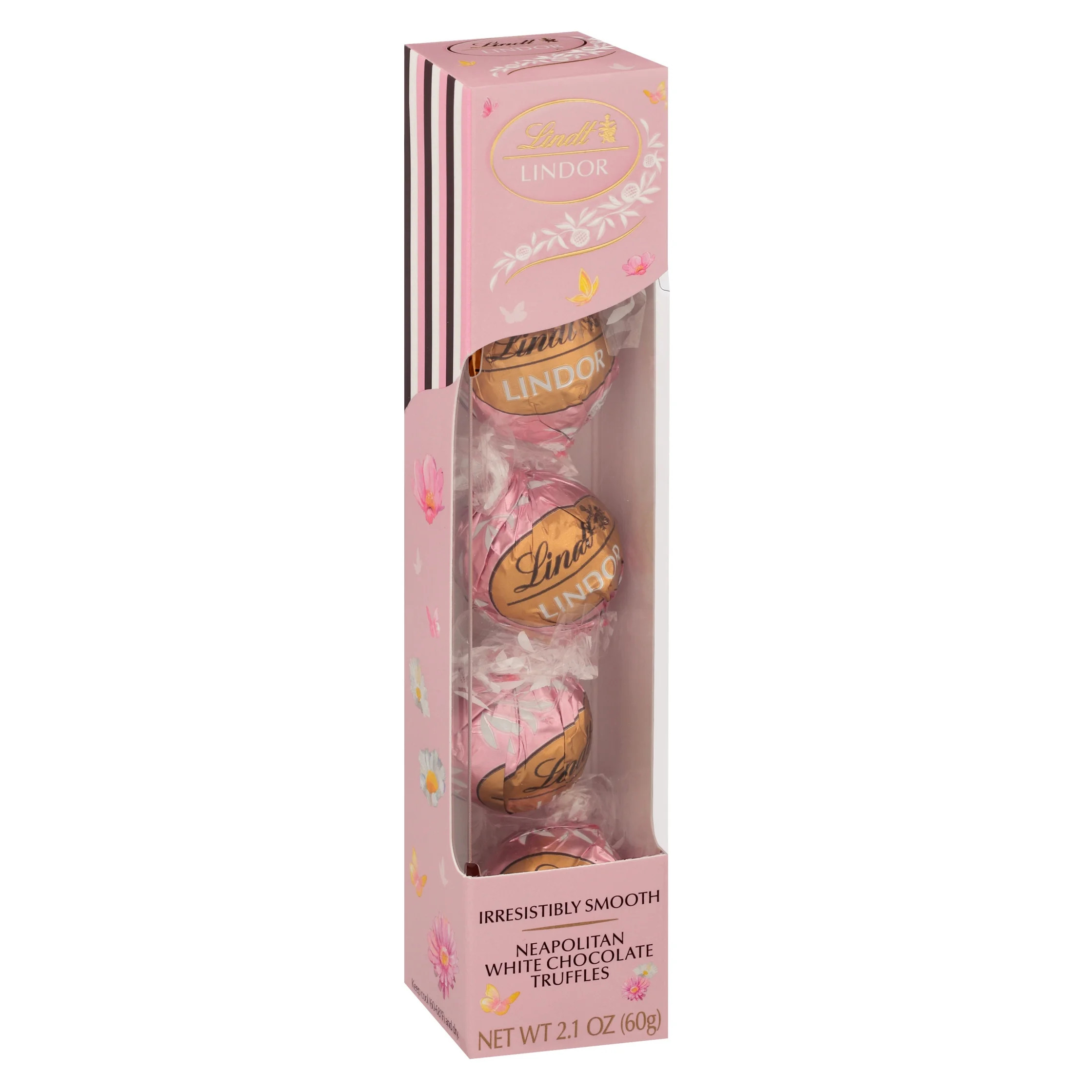 Lindt LINDOR Easter Neapolitan White Chocolate Candy Truffles, Easter Gifting, 2.1 oz. Favor Gift... | Walmart (US)