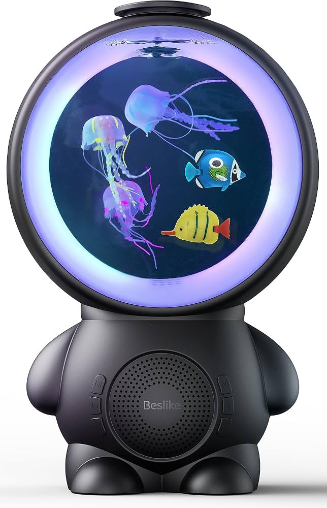 Jellyfish Lamp, Jelly Fish Light with Bluetooth Speaker & White Noise, 10-Color Changing Aquarium... | Amazon (US)