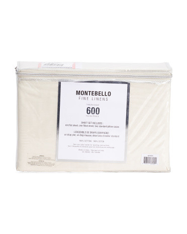 600tc Egyptian Cotton Sheet Set | TJ Maxx
