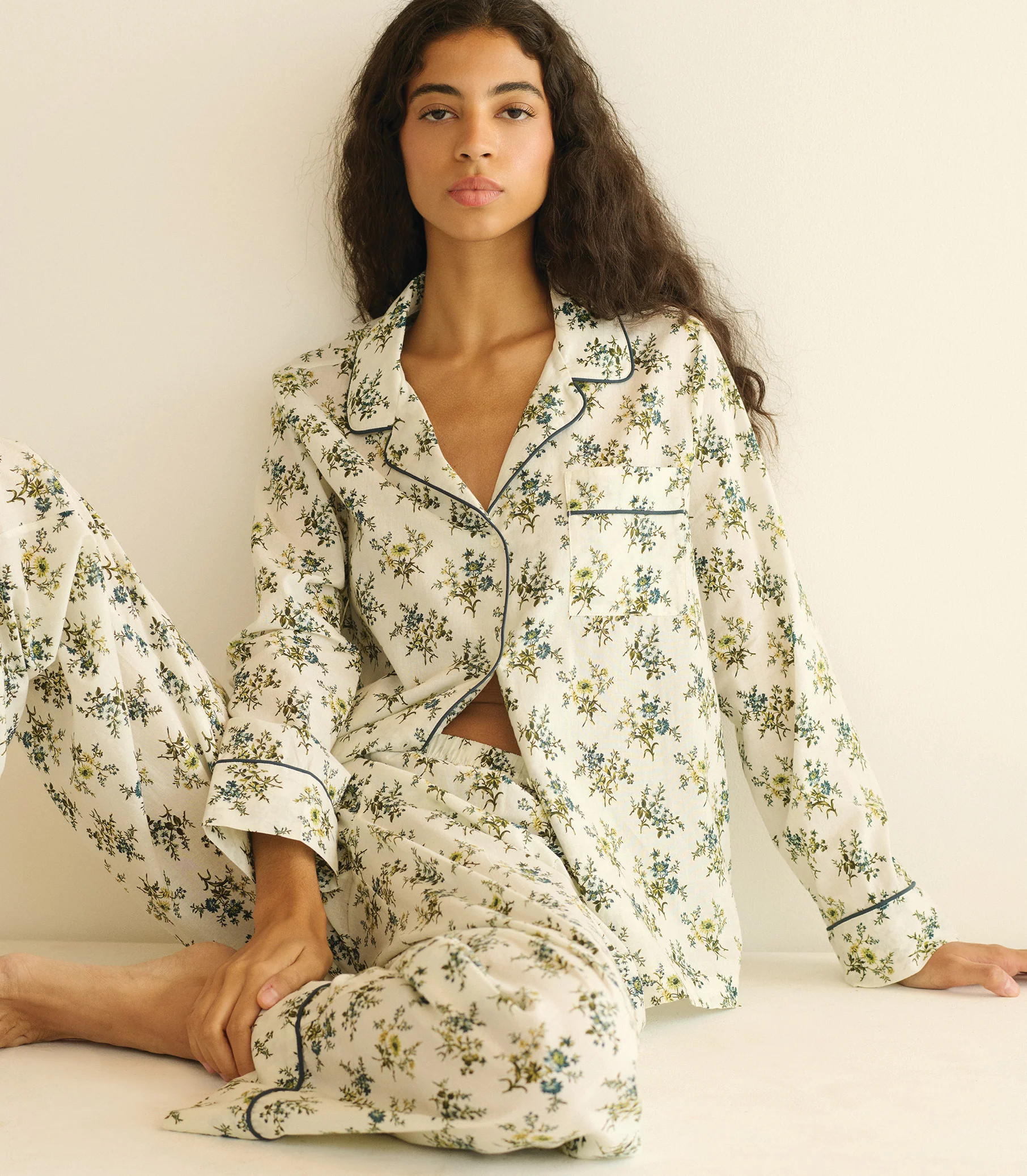 Esma Pajama - Creme Fleur Du Palais | DÔEN | DOEN