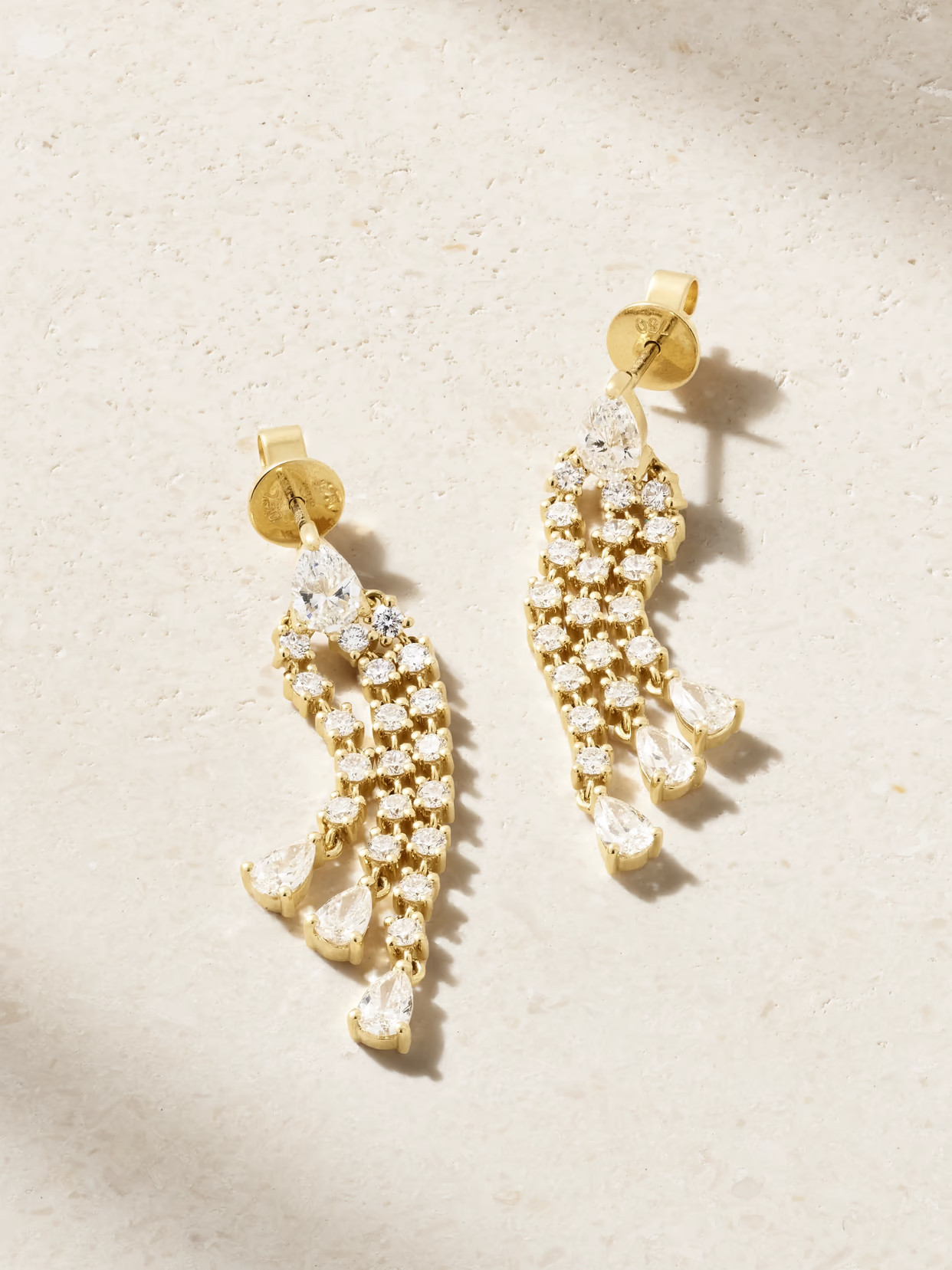 Anita Ko - Fringe 18-karat Gold Diamond Earrings - One size | NET-A-PORTER (US)