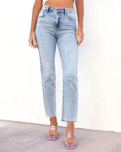 Teagan Stretch High Rise Straight Jeans | VICI Collection
