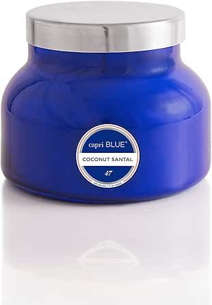Capri Blue Coconut Santal Scented Candle - Blue Signature Jar Candle - Luxury Aromatherapy Candle... | Amazon (US)