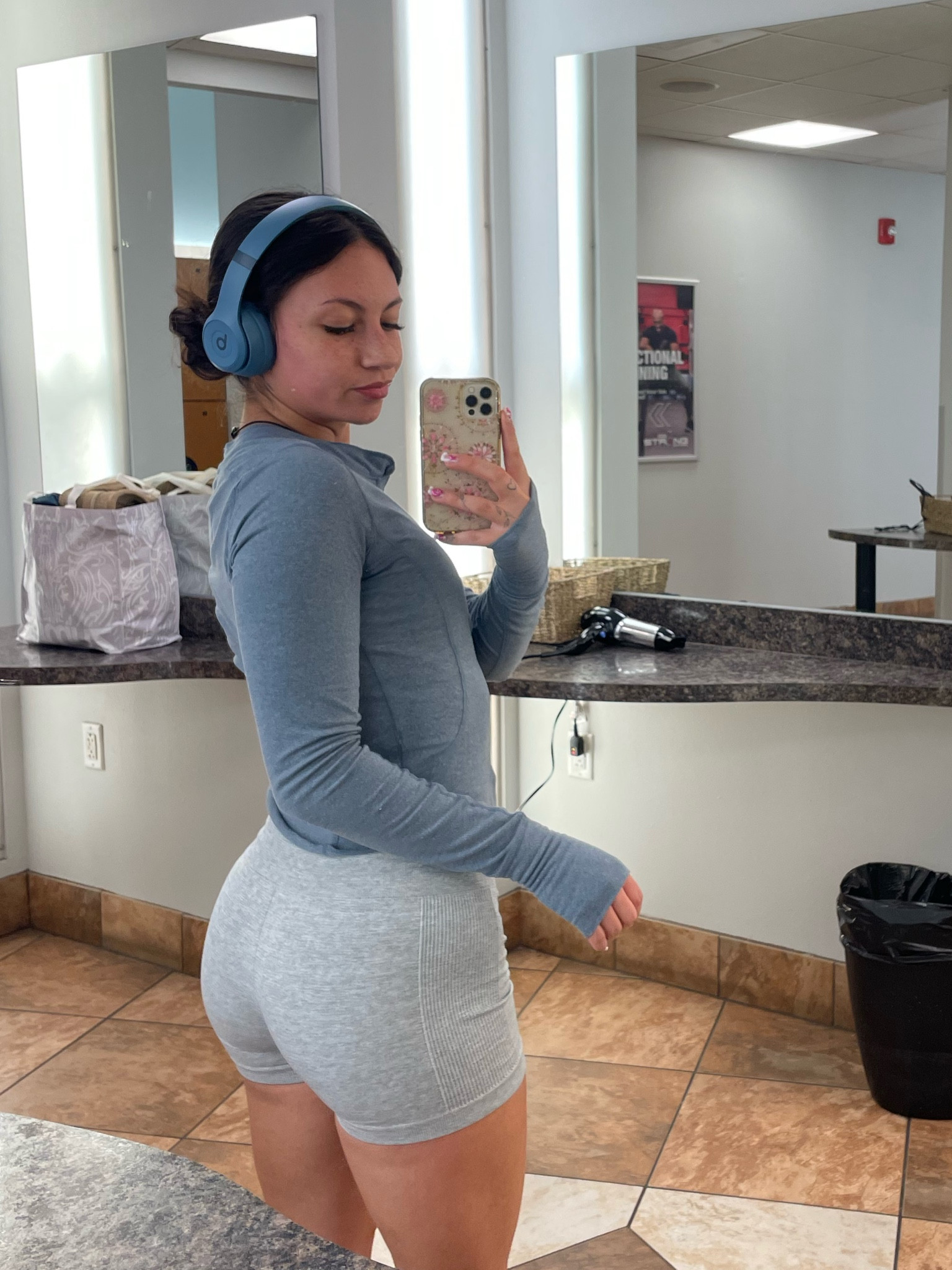 My favorite gym fit for this spring! 🩵 
~Top is Free People Movement
~Bottoms are Forever 21. SO comfortable! 
~ Beats 
~ Black converse

#LTKFindsUnder50 #LTKActive #LTKFindsUnder100