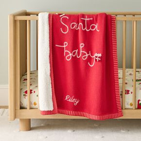 Santa Baby Knit Blanket | West Elm (US)