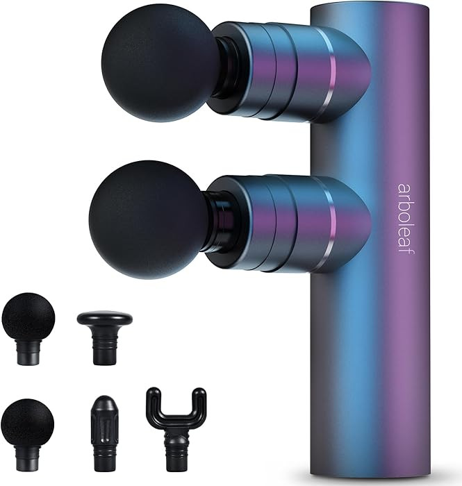 arboleaf Massage Gun Deep Tissue with Double Heads, Full-Metal Electric Portable Handheld Massage... | Amazon (US)