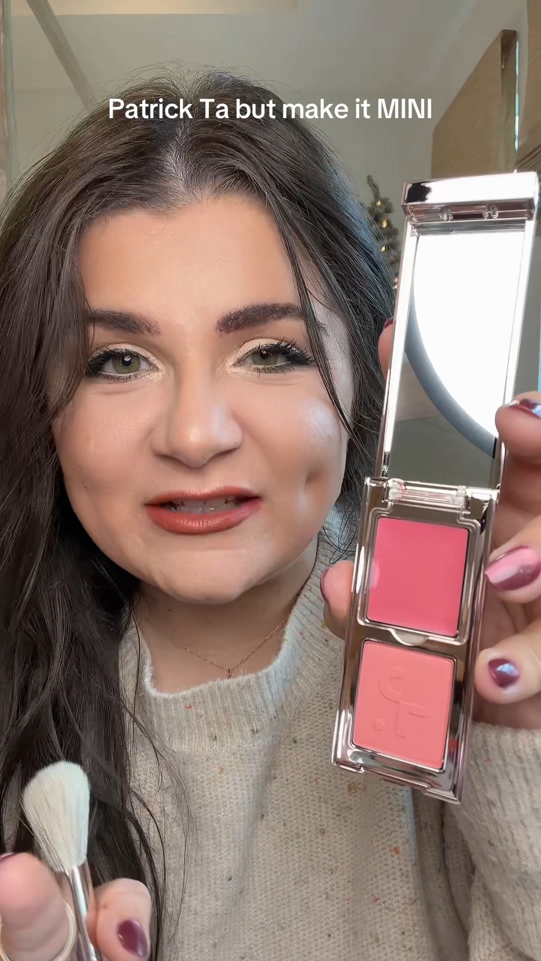 The viral Patrick Ta Major Headlines Double-Take Crème & Powder blush duo we all know and love now in a MINI size?! She’s That Girl is the perfect soft pink that leaves the prettiest radiant flush to your cheeks. Grab it in a bundle with the blush brush for the perfect application— only on TikTok shop 🫶🏻 #patrickta #patricktablush #shesthatgirl #tiktokshopcreatorpicks #patricktabeautygrandopening 

#LTKBeauty #LTKGiftGuide #LTKgrwm