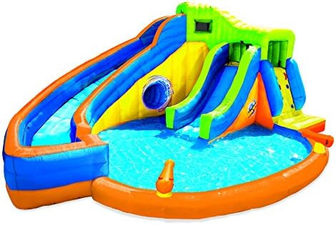 Banzai Pipeline Twist Aqua Park (Motorized Inflatable Air Water Spray Splash Pool Bounce Summer Spri | Amazon (US)