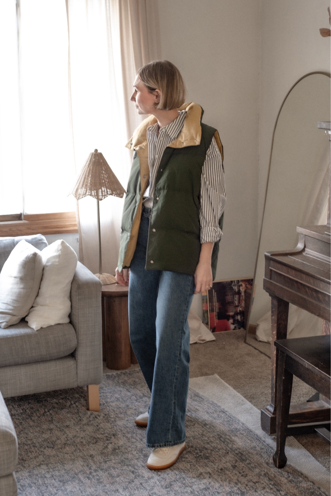 The perfect puffer vest and button down from Everlane for all the cozy fall outfits 

#LTKSeasonal