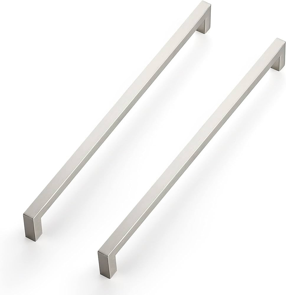 Ravinte 5 Pack 12-3/5 Inch Kitchen Square Cabinet Handles Satin Nickel Cabinet Pulls Brushed Nick... | Amazon (US)