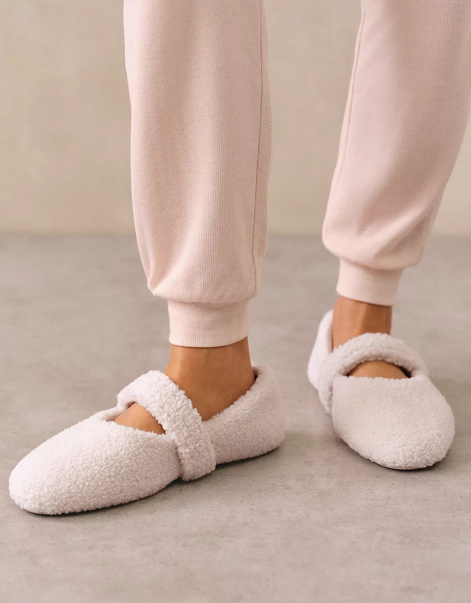 Borg Ballet Slippers | The White Company UK & ROW