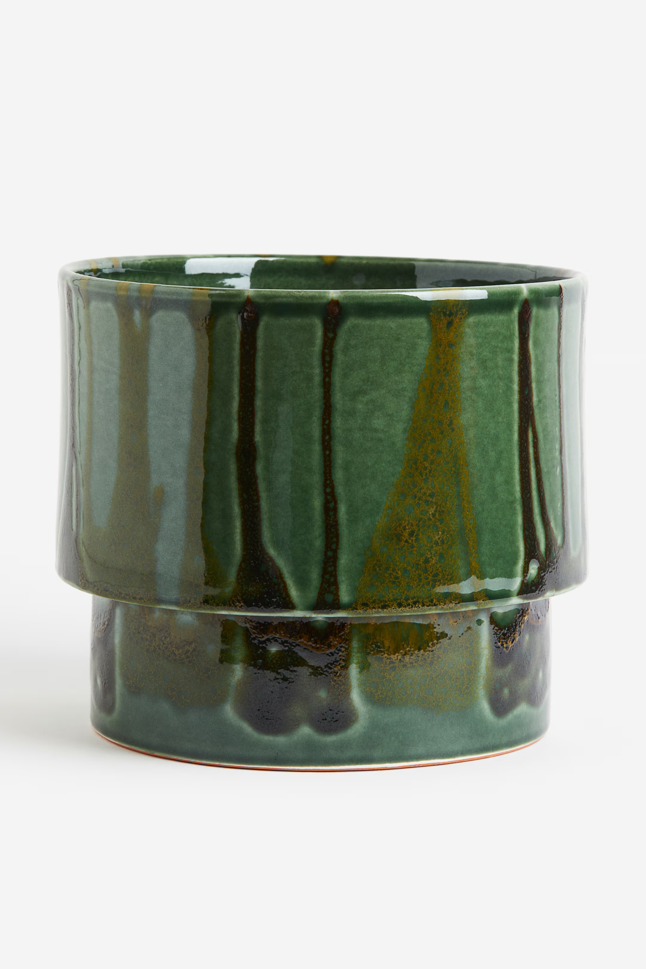 Extra-large Terracotta Plant Pot - Green/patterned - Home All | H&M US | H&M (US + CA)