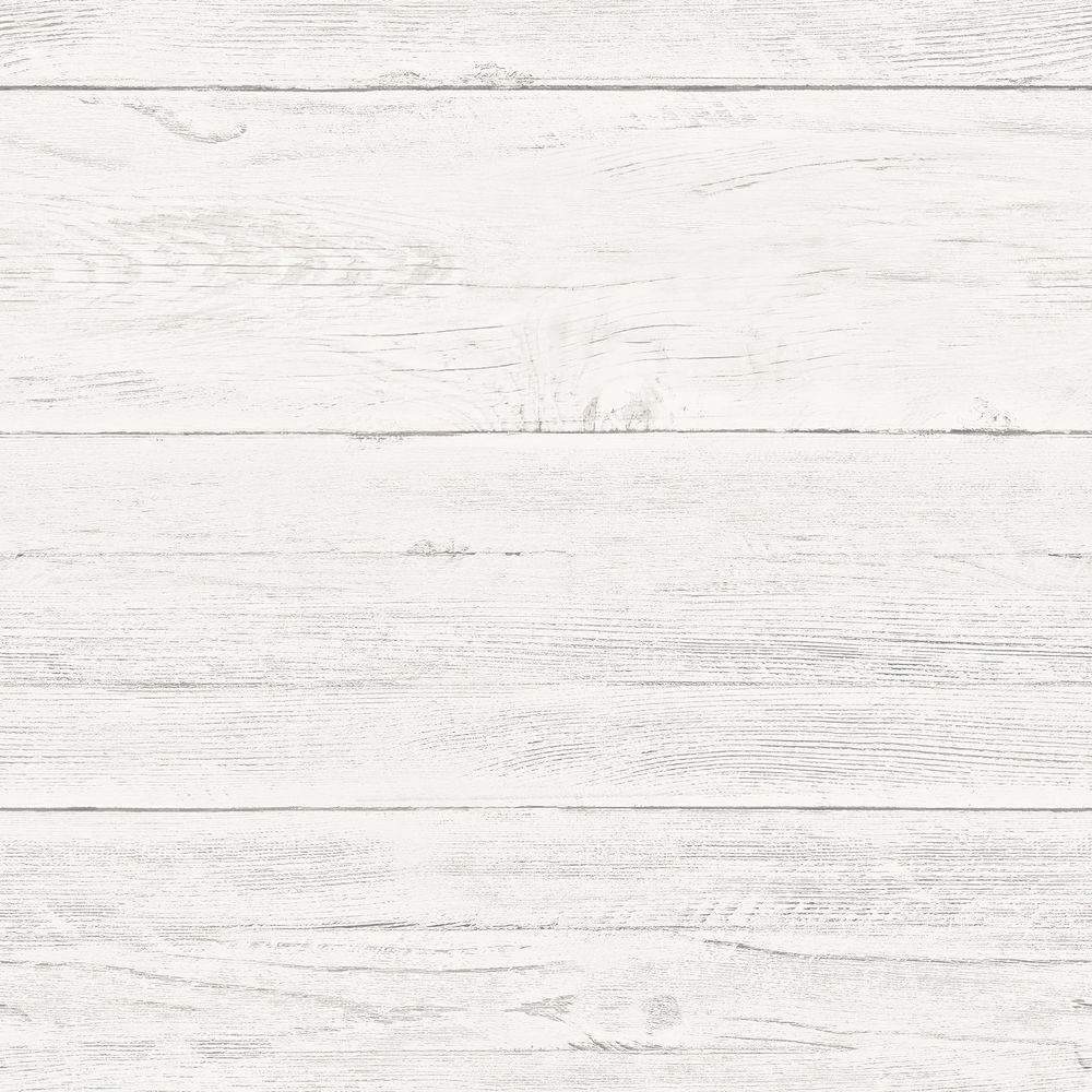 Off-White Shiplap Peel and Stick Wallpaper | The Home Depot
