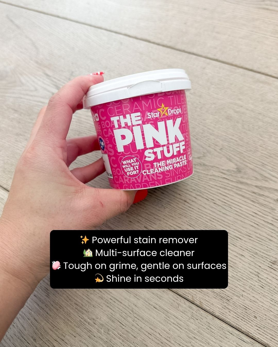 Say hello to your new cleaning obsession 🧼✨—The Pink Stuff! This powerful paste tackles tough stains while keeping surfaces safe and sparkling 💖🏡. Perfect for kitchens, bathrooms, and everything in between—minimal effort, maximum shine 👀✨. Trust me, once you try it, you’ll be hooked 💕
#cleaninghacks #homecleaning #cleanhome #thepinkstuff #homeessentials #cleaningtips #sparklingclean #kitchenhacks #bathroomcleaning #homecare #organizing #deepclean #householdessentials #cleaningmotivation #homeinspo #dailyessentials #musthavehome #cleaningproducts #tidyhome #homehacks #ltkhome #homeupgrade #cleaningmusthave #freshhome #ltkfinds 

 