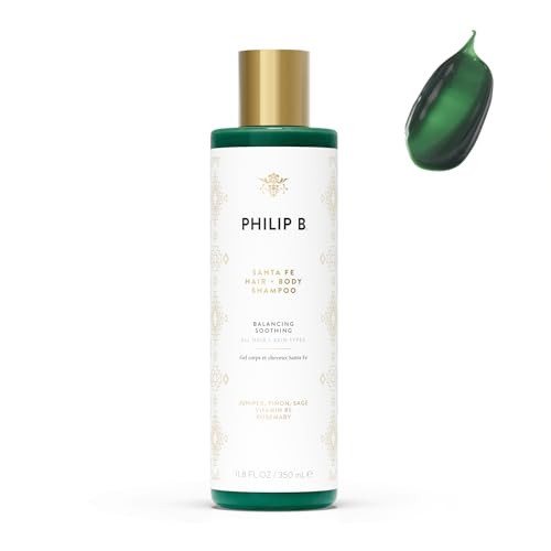 PHILIP B Santa Fe Hair and Body Shampoo (11.8 Fl Oz) - Gentle Cleanser, Hydrates and Softens with Shea Butter & Vitamin B5 | Amazon (US)