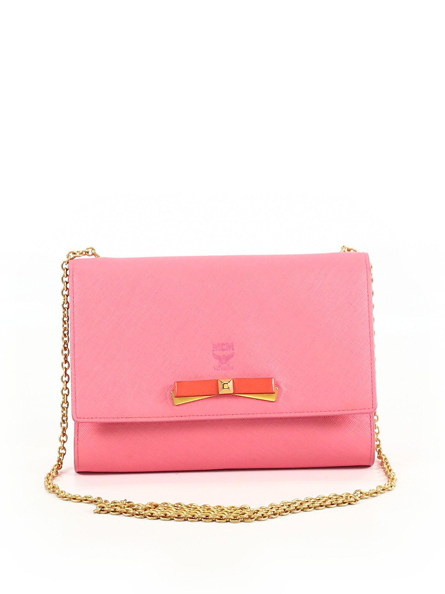 MCM Leather Crossbody Bag Size NA: Pink Women's Bags - 40794793 | thredUP