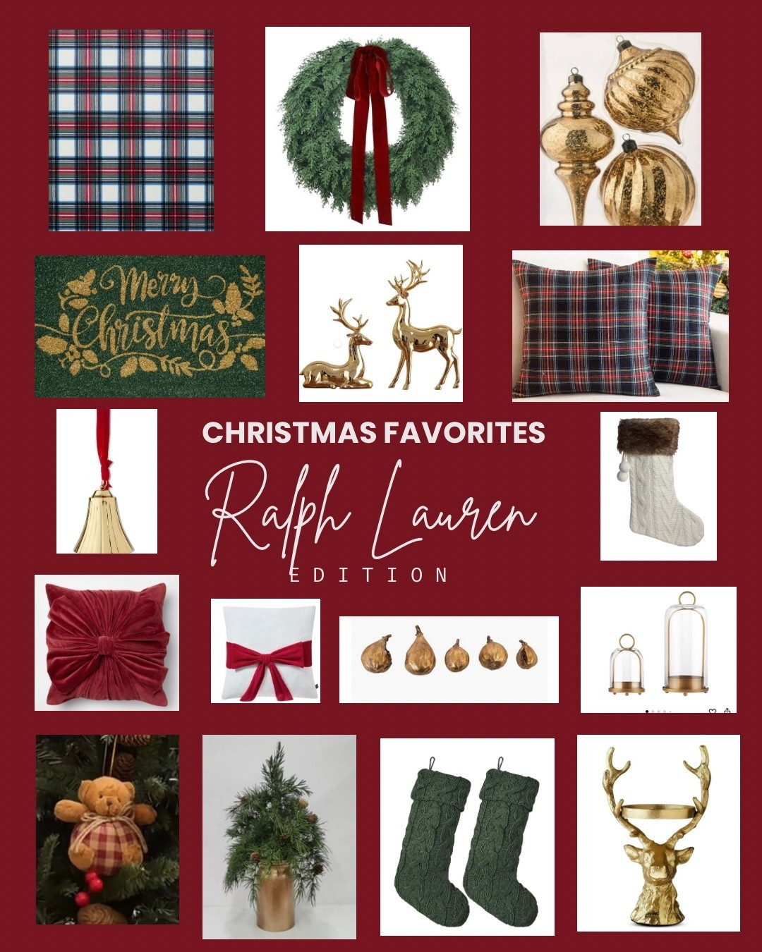 The Ralph Lauren trend is hot this 2025 Christmas season! Here are some of my favorite finds for this theme! 🎄

#LTKHome #LTKHoliday