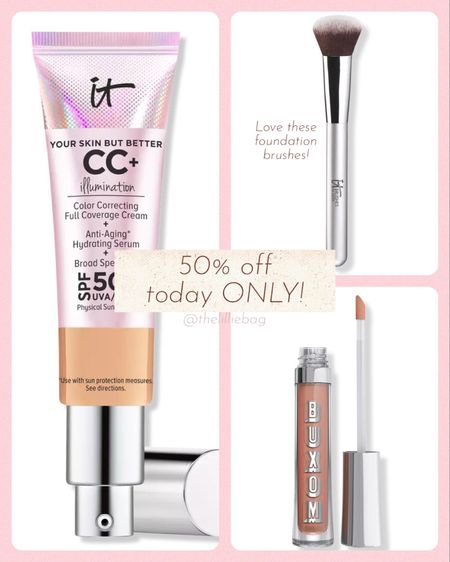 Run! 50% off today ONLY steals!
My CC cream: light
Also these foundation brushes I use!!
Buxom floss 50% off!

Deals. Steals. Beauty sale. Foundation. Makeup must haves. 


#LTKsalealert #LTKunder50 #LTKbeauty