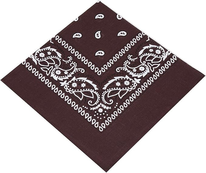 Choice of 19 colours of Paisley Bandanas/Neckerchief/Hankerchief - suitable for Men, Women & Chil... | Amazon (UK)