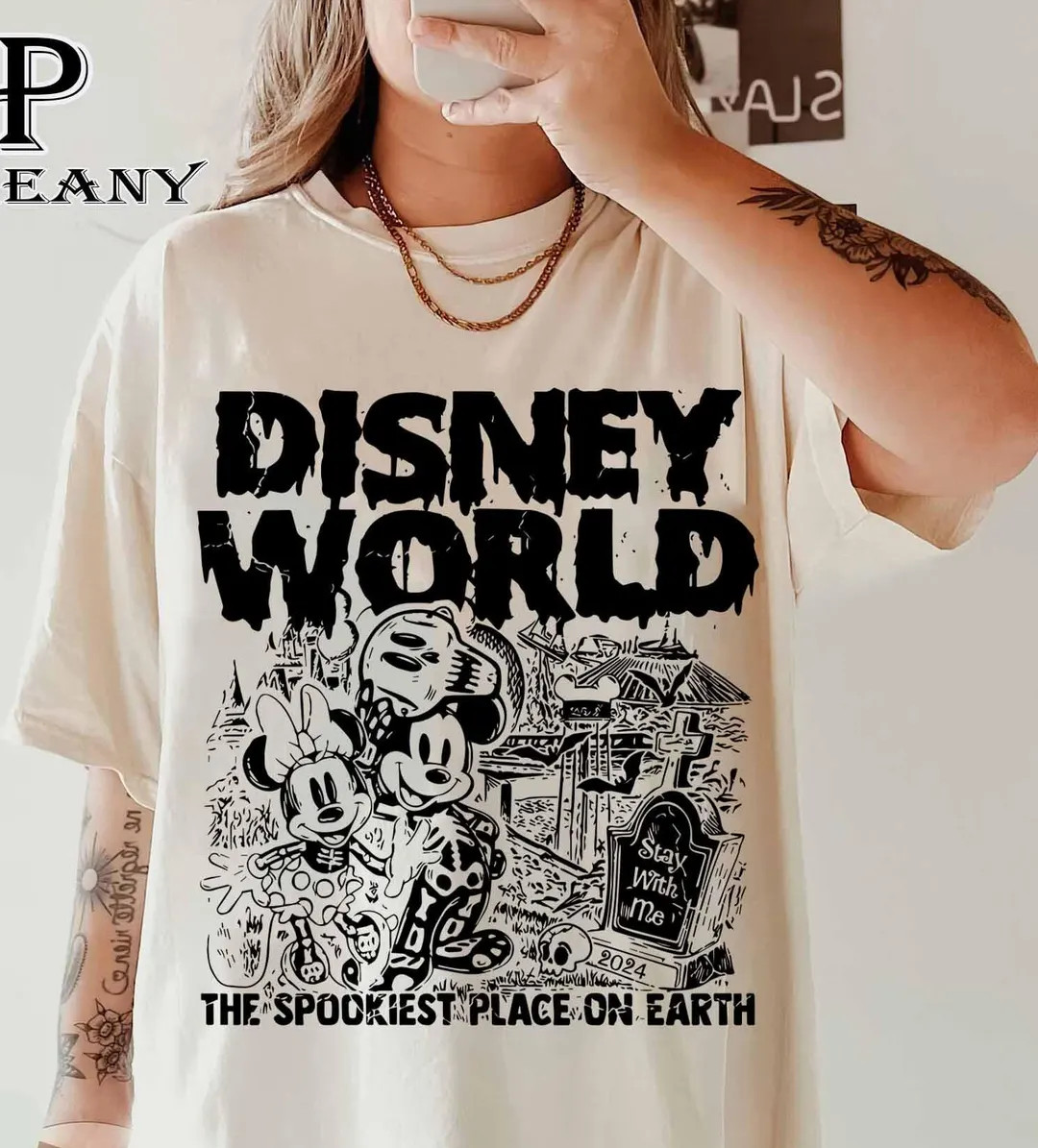 Vintage Disneyworld Mickey & Minnie Skeleton Halloween Shirt, Disneyworld Halloween Shirt, Disney... | Etsy (US)