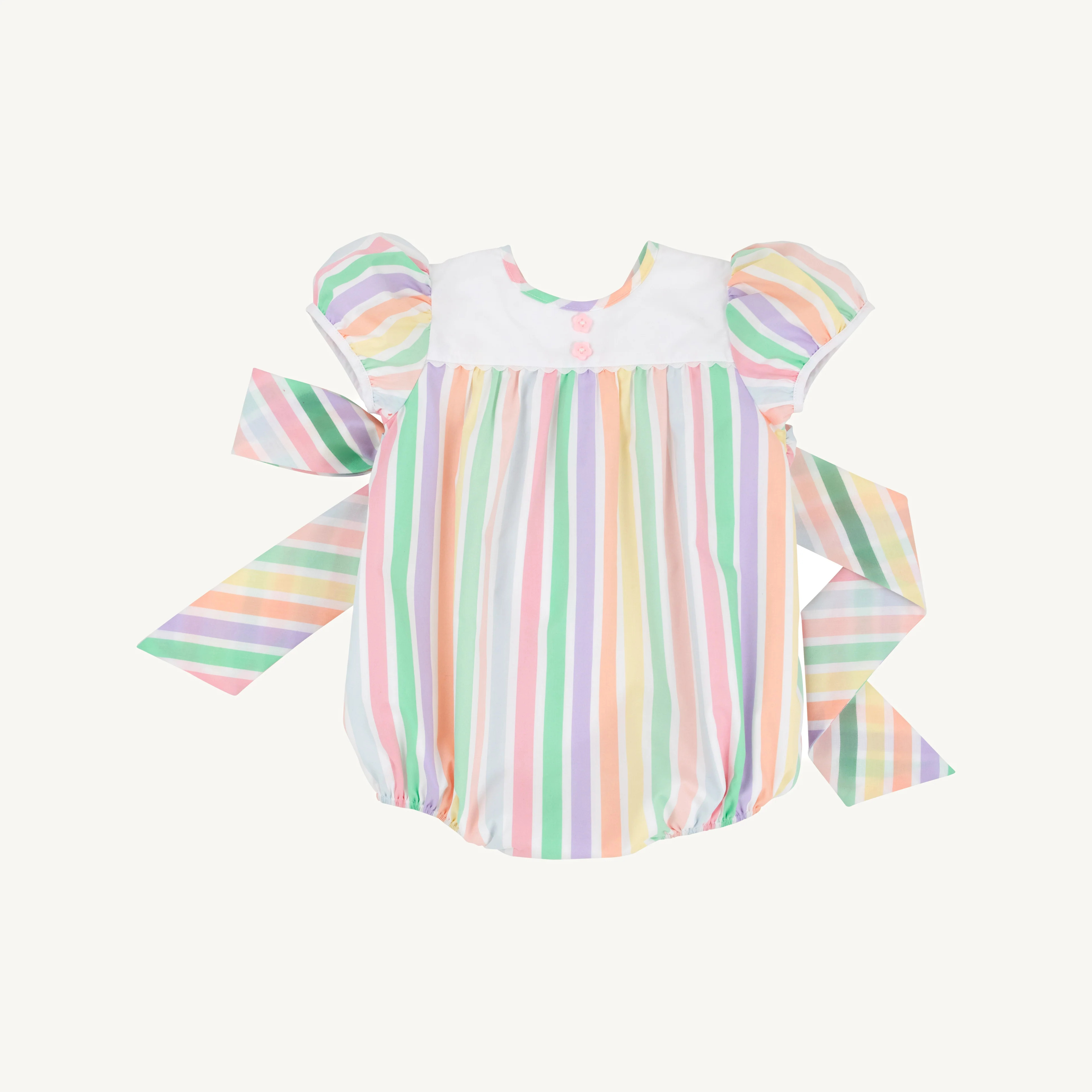 Brigantine Bubble Southampton Stripe | Girls Bubble Romper | Beaufort Bonnet | The Beaufort Bonnet Company