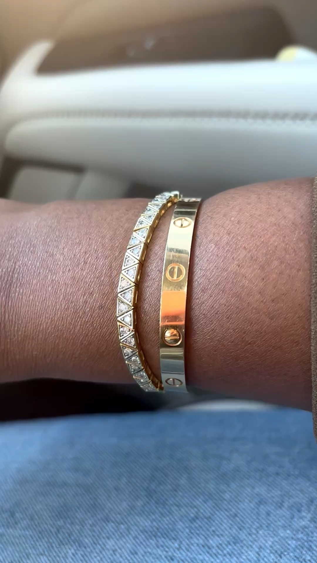 I am obsessed with this tennis bracelet from Amazon! It pairs well with my Cartier love bracelet  

#LTKdayinmylife