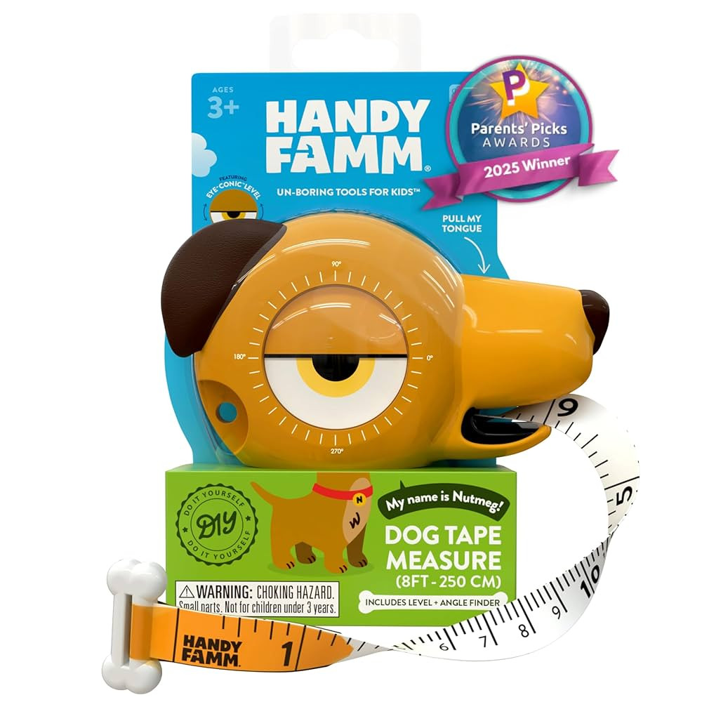 8ft Interactive Dog Tape Measure for Kids with Level and Angle Finder, Montessori Educational Toy... | Amazon (US)
