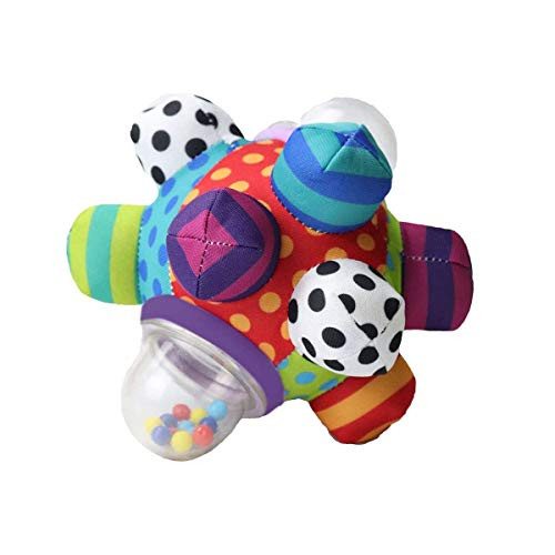 The Season Toys Football Bumpy Ball for Baby Cognitive Developmental, Baby Boys & Girls - Newborn to 36 Months Sensory Football Rattle Toy (Colorful) | Amazon (US)