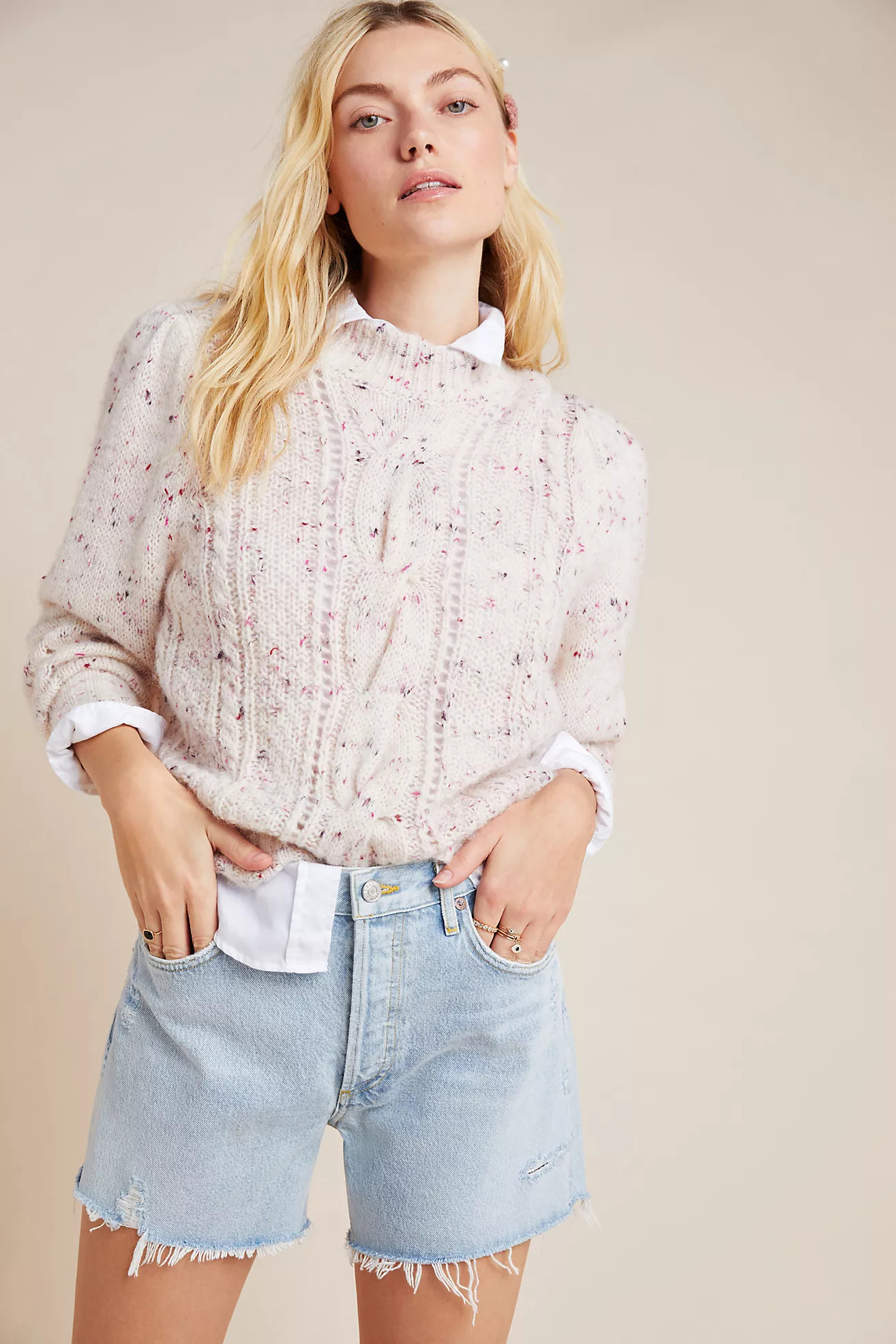 AGOLDE Micah Ultra High-Rise Denim Shorts | Anthropologie (US)